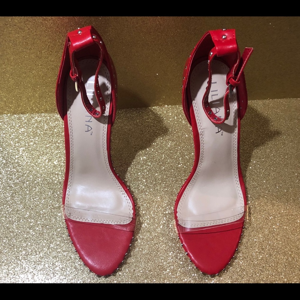 Brand new with box red heels with studded lining❤️ - Picture 4 of 5
